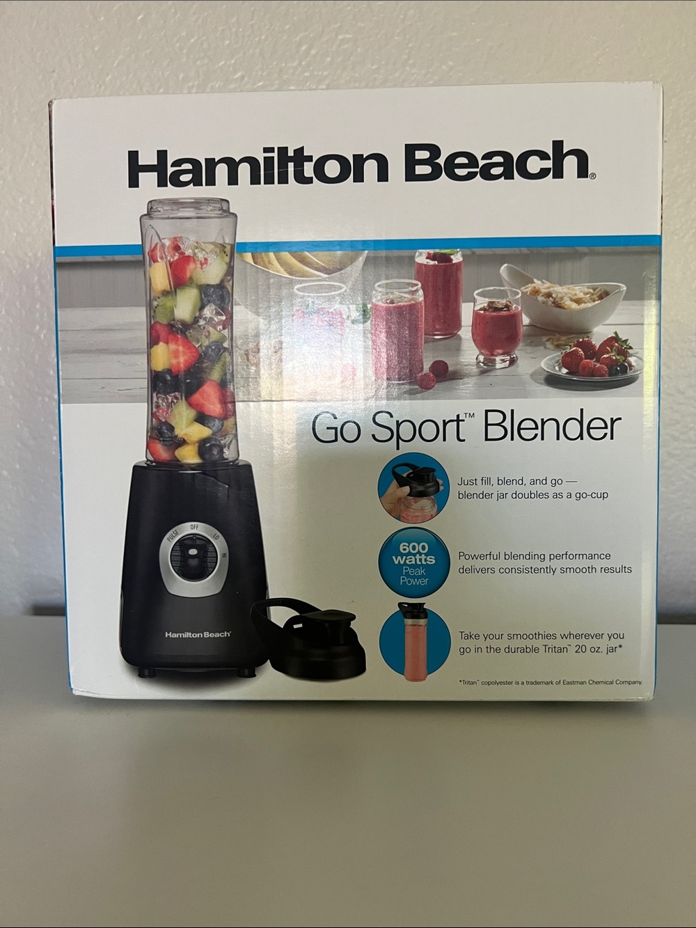 Hamilton Beach Black Personal Blender with Clear Jar